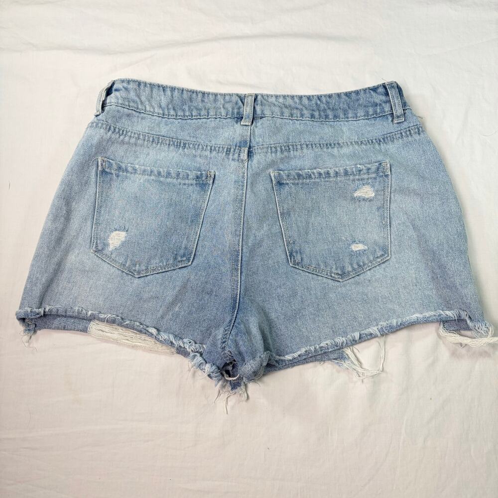 banjara womens distressed denim shorts jewel details. Size 11, 29. festival - Picture 2 of 6